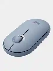 Голубой беспроводная мышь Logitech Pebble M350