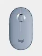 Голубой беспроводная мышь Logitech Pebble M350
