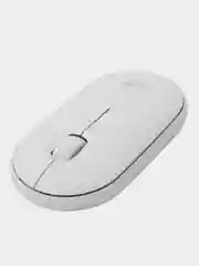 Белый беспроводная мышь Logitech Pebble M350