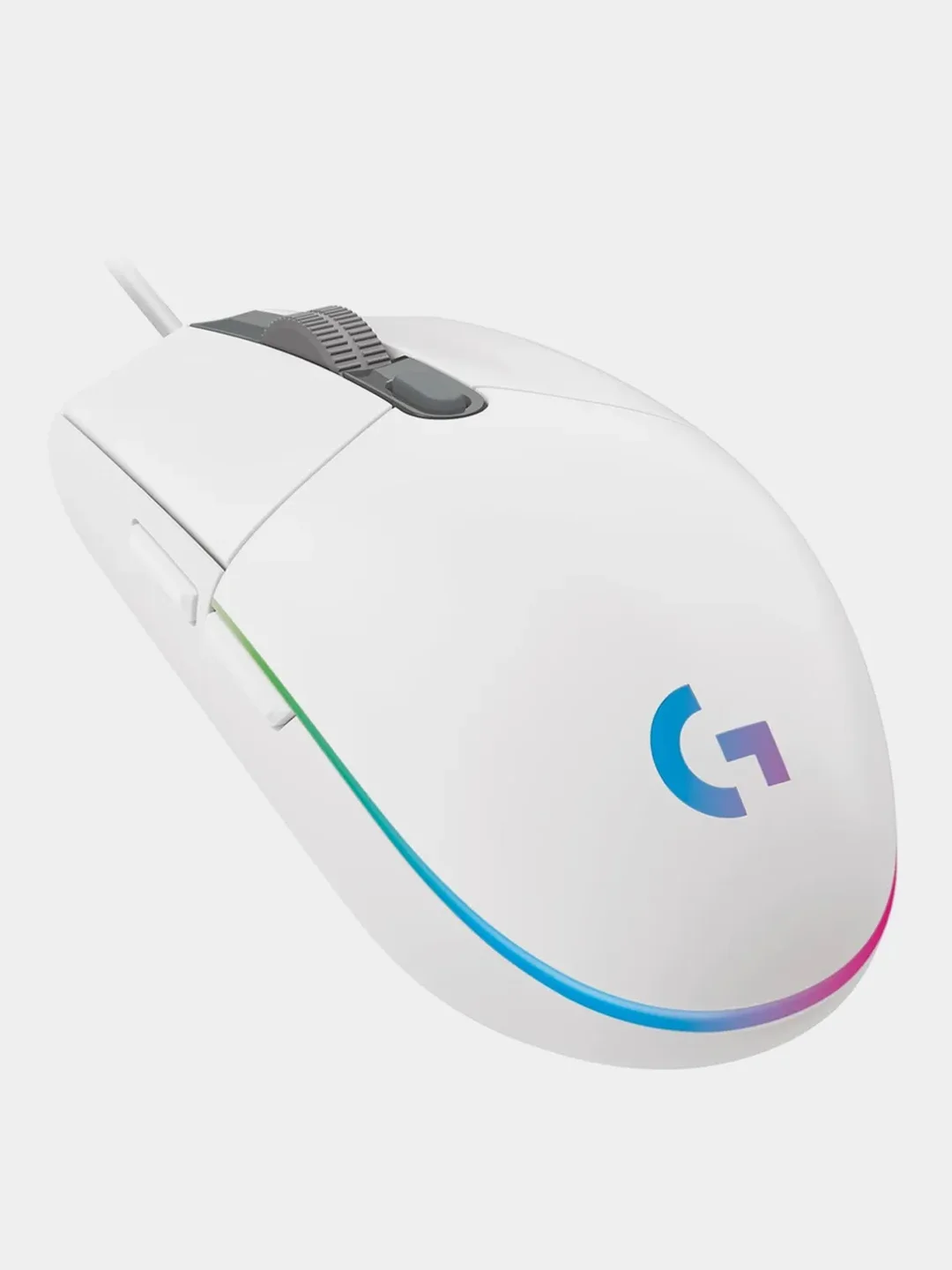 Белый игровая мышь Logitech G102 LightSync, 8000 dpi, 6 кнопок, RGB подсветка