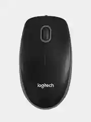 Черный мышь проводная Logitech B100