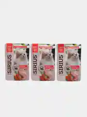 Влажный корм для кошек SIRIUS кусочки в соусе кролик с морковью 85гр