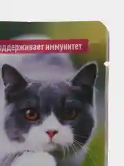 Влажный корм для кошек SIRIUS кусочки в соусе, лосось с овощами, 85 гр