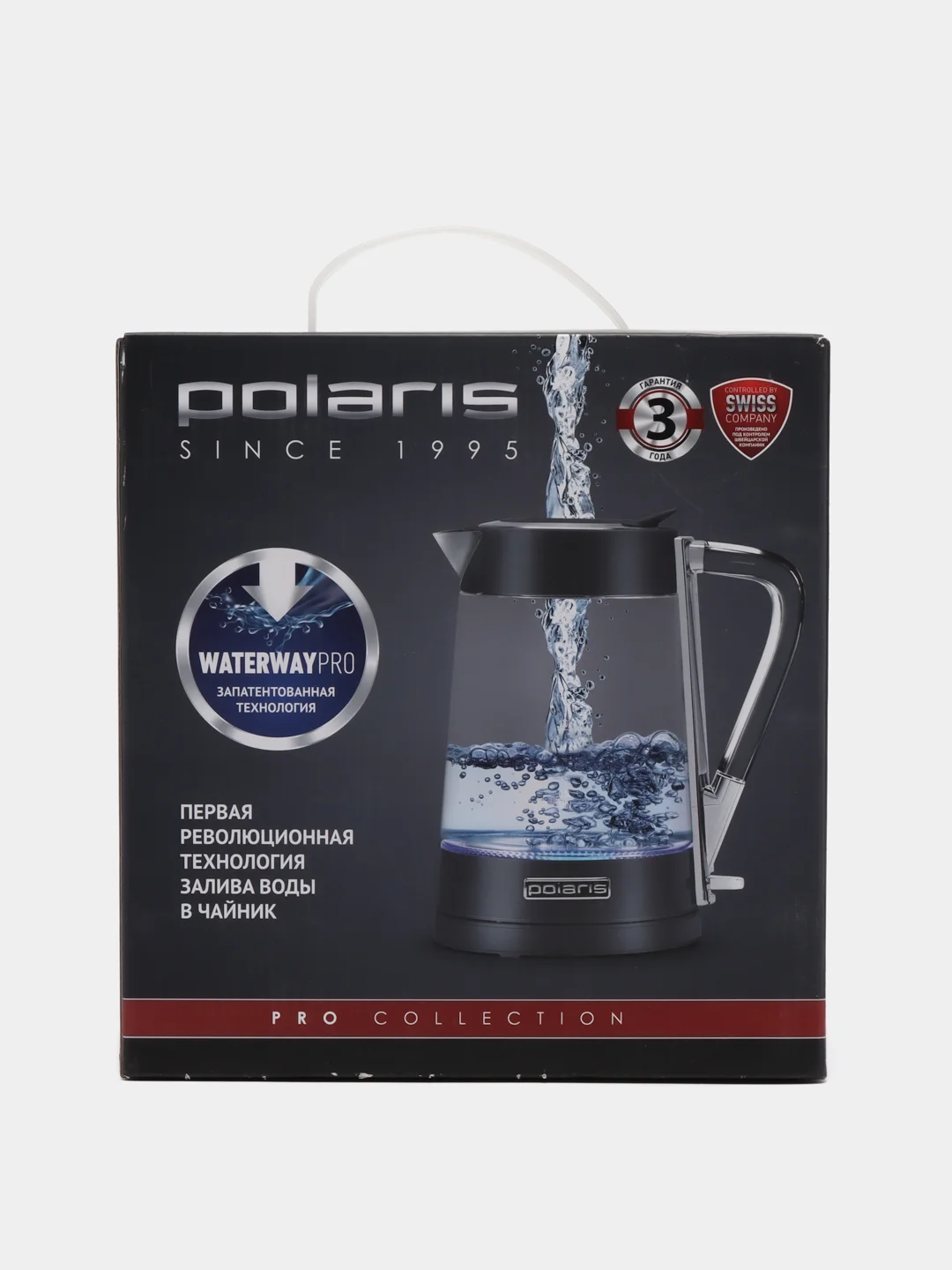 Чайник Polaris PWK 1715CGL WaterWay Pro, графит