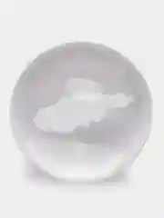 Желтый хрустальный шар-ночник 3D, настольный стеклянный светильник
