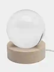 Зеленый хрустальный шар-ночник 3D, настольный стеклянный светильник