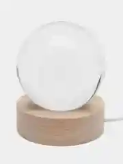 Золотой хрустальный шар-ночник 3D, настольный стеклянный светильник