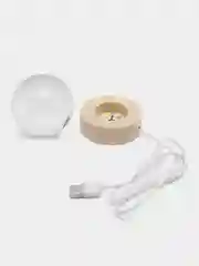 Мятный хрустальный шар-ночник 3D, настольный стеклянный светильник
