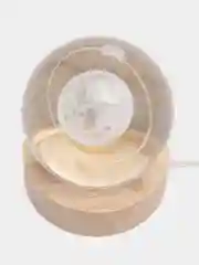 Мятный хрустальный шар-ночник 3D, настольный стеклянный светильник