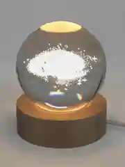 Серый хрустальный шар-ночник 3D, настольный стеклянный светильник