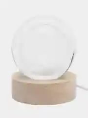 Черный хрустальный шар-ночник 3D, настольный стеклянный светильник