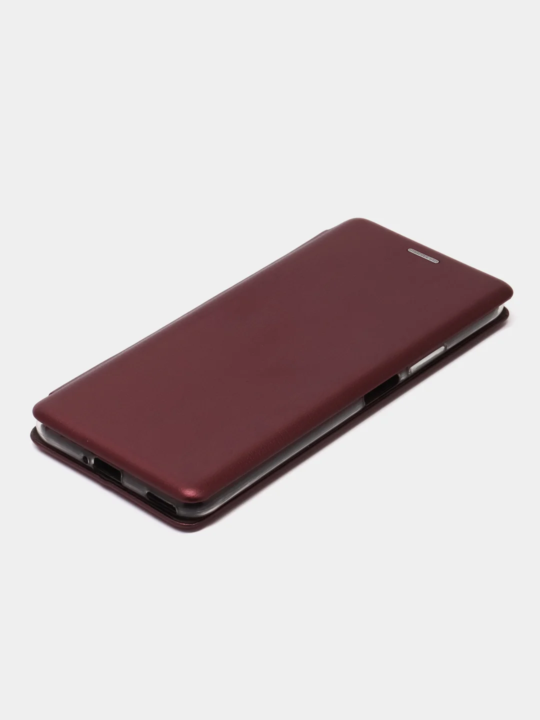 Вишнёвый чехол-книжка на Huawei Nova 6, из экокожи, с карманом для карт