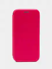 Фуксия чехол-книжка на Xiaomi Mi 5C, из экокожи, с карманом для карт