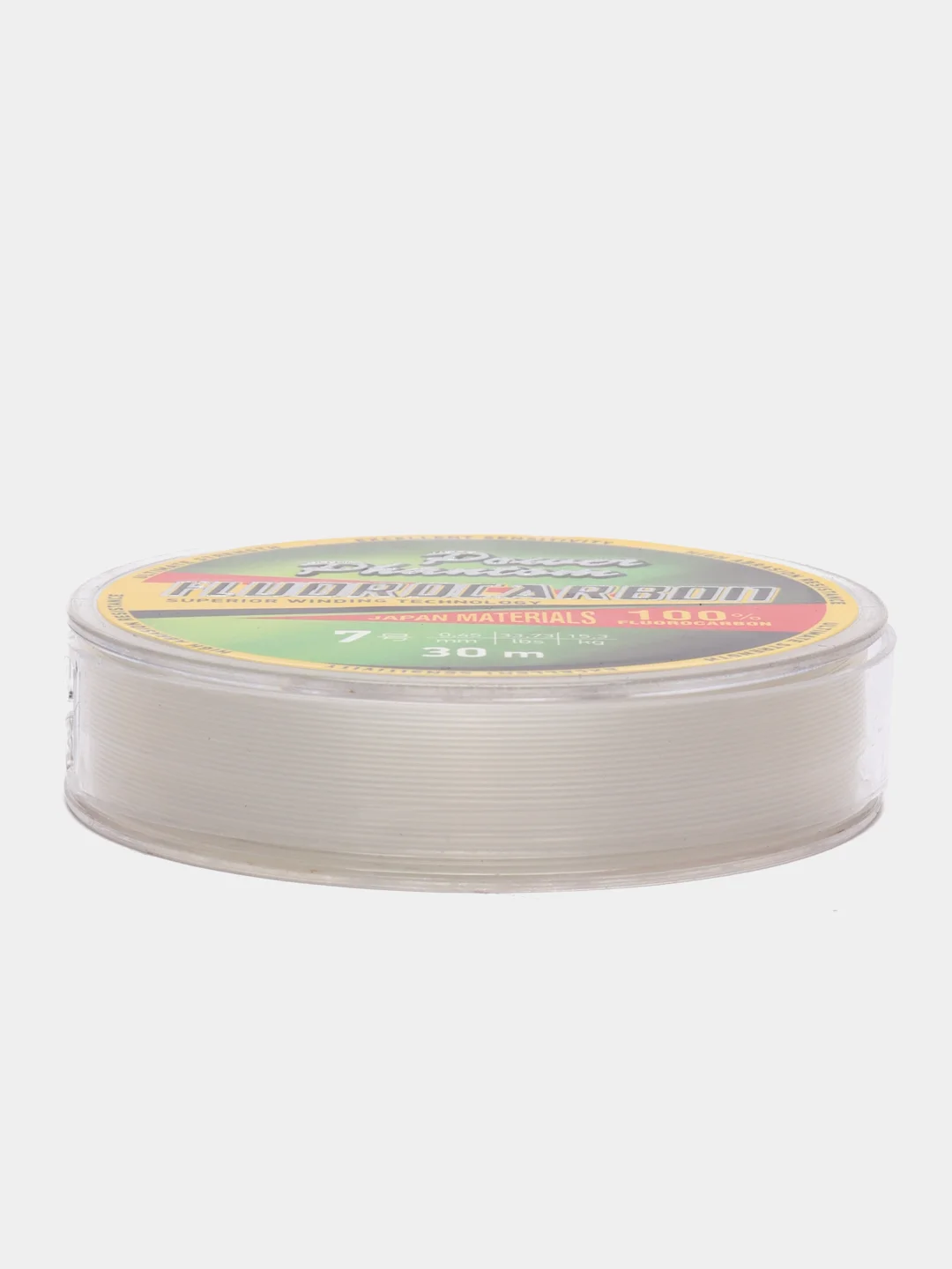 ЛЕСКА POWER PHANTOM FLUOROCARBON, 0,6 0,12ММ, 1,45 КГ,ПРОЗРАЧНЫЙ, 30М