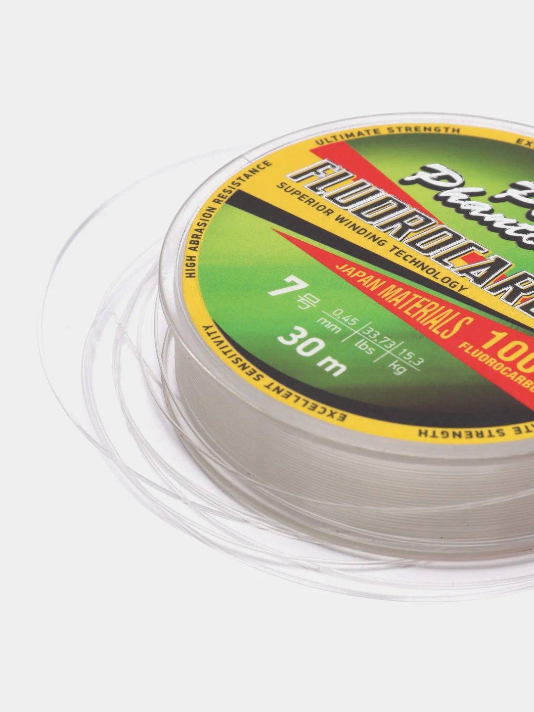 ЛЕСКА POWER PHANTOM FLUOROCARBON, 0,6 0,12ММ, 1,45 КГ,ПРОЗРАЧНЫЙ, 30М