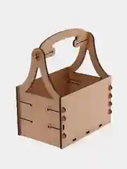 Ящик деревянный Домик резной 2