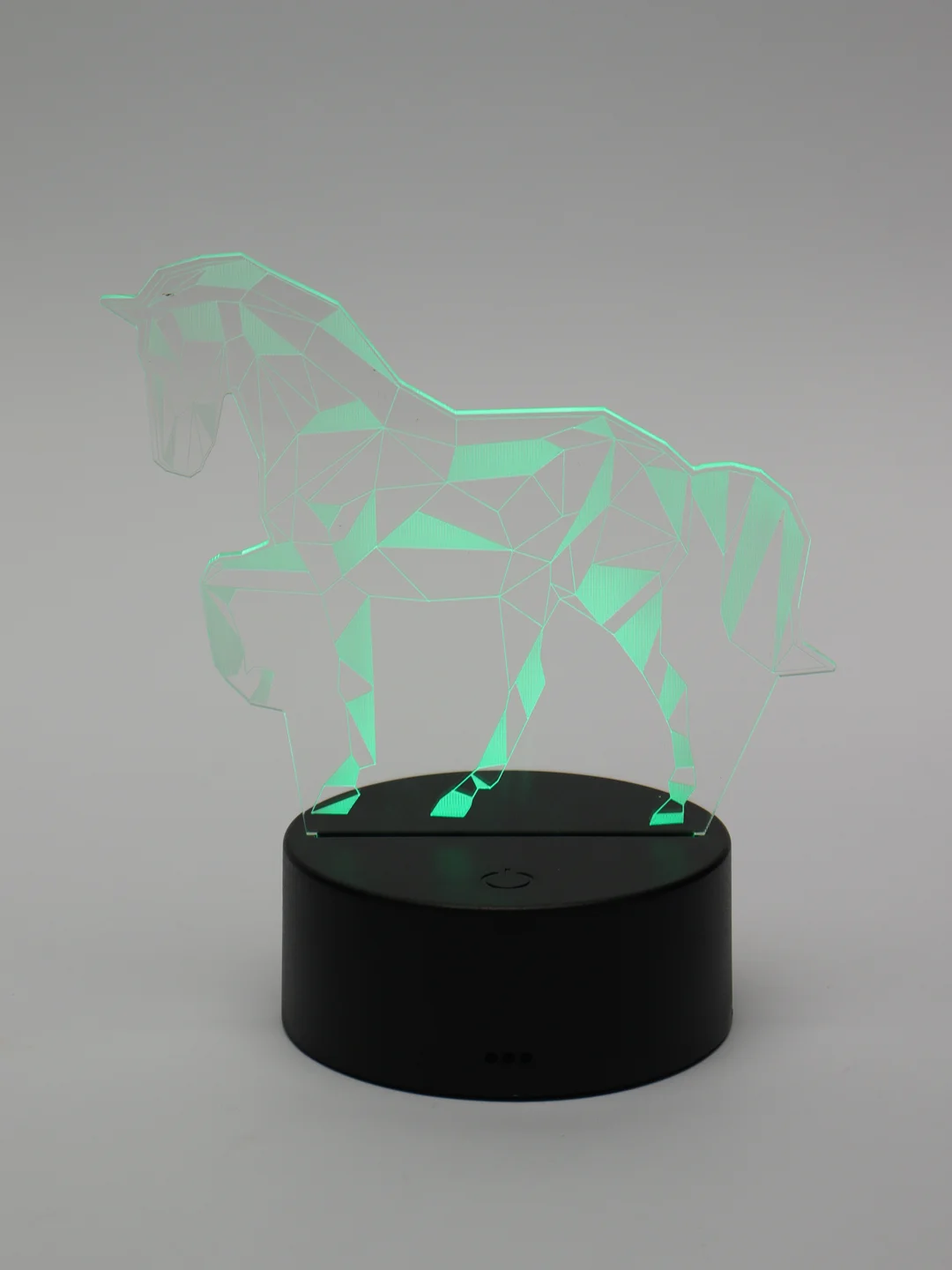 Аметистовый светодиодный 3D ночник