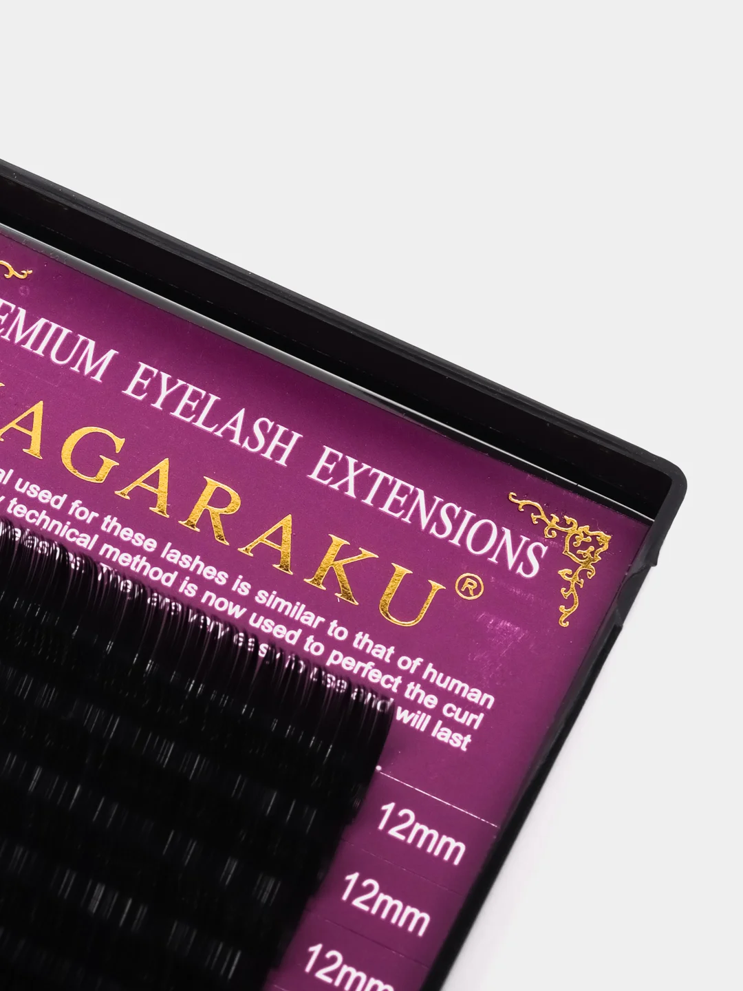 Ресницы для наращивания Nagaraku черные 16 рядов