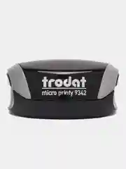 Серебряный trodat Micro Printy 9342 Полуавтоматическая, карманная оснастка для печати а