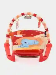 Красный детский игровой коврик с пианино, для новорождённых