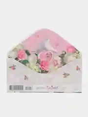Прозрачный конверт-открытка для денег подарочный на свадьбу "Молодоженам", 72 вида