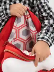 Красный рюкзак для девочки
