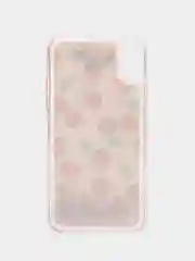 Бирюзовый чехол Apple iPhone XR силиконовый переливающийся жидкий с блестками