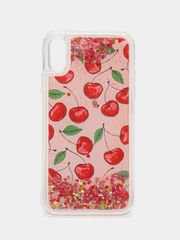 Чехол Apple iPhone XR силиконовый переливающийся жидкий с блестками