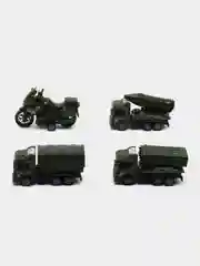 Зеленый набор машин 4 в 1