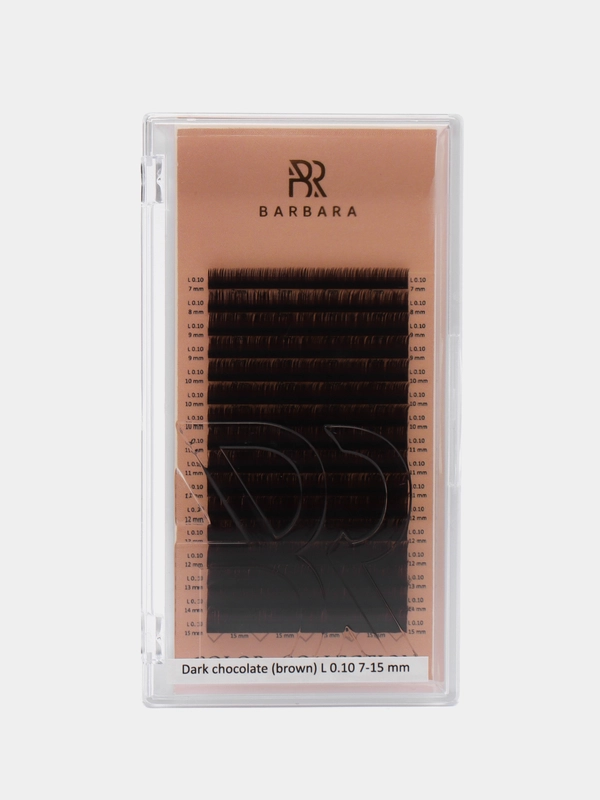 Ресницы Barbara “Горький шоколад”, изгиб L