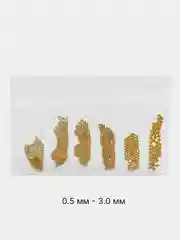 Бежевый меланж объемные фигурки для 3D дизайна ногтей, стразы для маникюра и педикюра