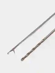Серый набор для монтажа насадок: игла, сверло, крючок для бойлов