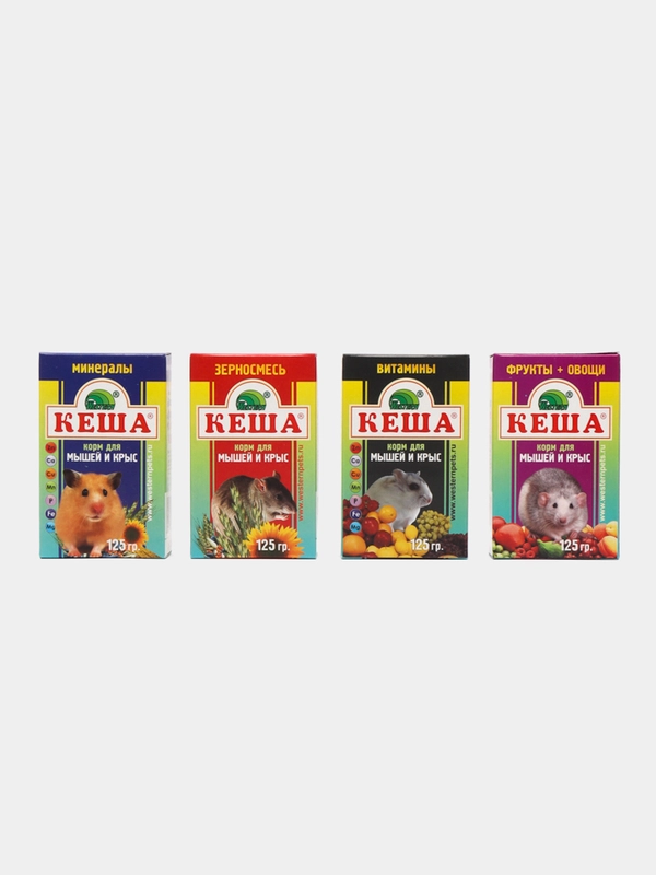Корм для мышей и крыс "Кеша", зерновая смесь, 500 г