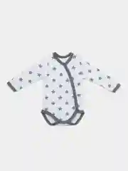Синий меланж боди на мальчика
