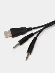 Черный игровые наушники "Professional Q7", с микрофоном и подсветкой