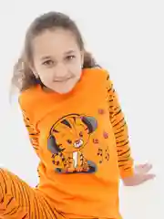 Оранжевый пижама детская