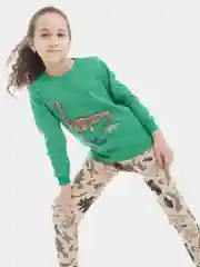 Лесной зеленый пижама детская