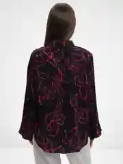 Фуксия блузка женская, рубашка женская с длинным рукавом, кофточка женская