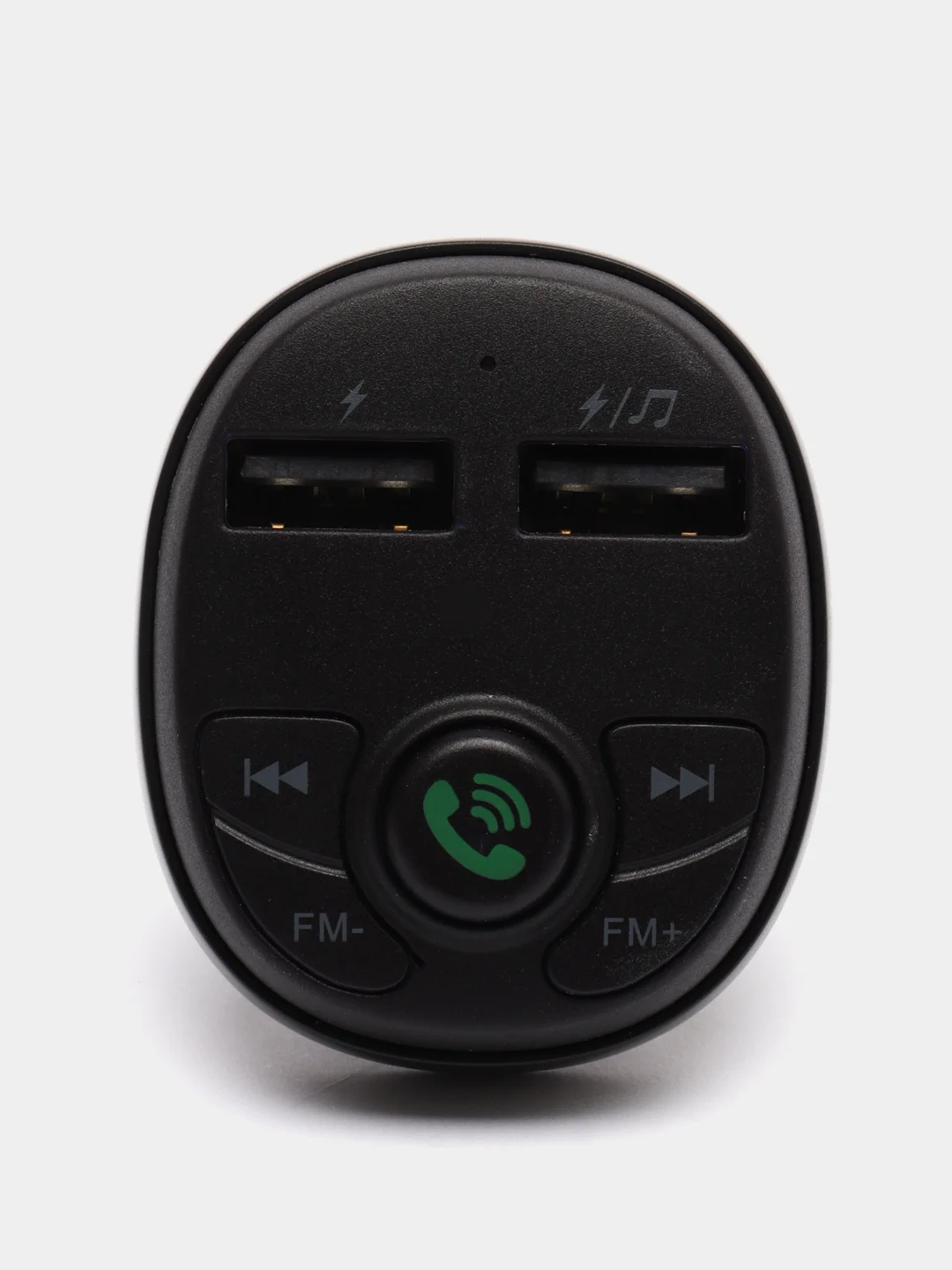 Черный fm модулятор-трансмиттер Bluetooth Borofone BC26, 2 USB, черный