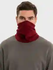 Бордовый шарф снуд
