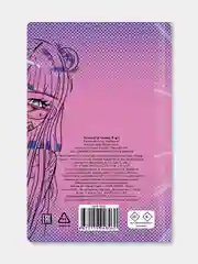 Тёмно-розовый блокнот в линию 64 листа А6+ твердая обложка, MyArt аниме/котик/Ван гог. Проф-Пресс