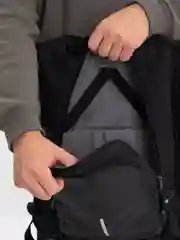 Черный рюкзак мужской, женский, для ноутбука 15,6 с кодовым замком, с USB