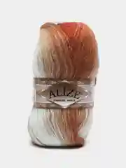 Бордовый пряжа Ангора Голд Батик Angora Gold Batik Alize 20% Шерсть 80% Акрил 100г 550м