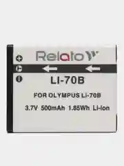 Аккумулятор Relato LI-70B, 3.6V, 500mAh, Li-ion, для Olympus FE-4040/VG-110/VG-120/VG-130
