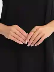 Золотой кольцо с логотипом Adidas, адидас, три полоски, 2 размера