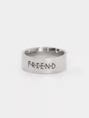 Серебряный кольцо на Новый Год "Friend", "Друг"