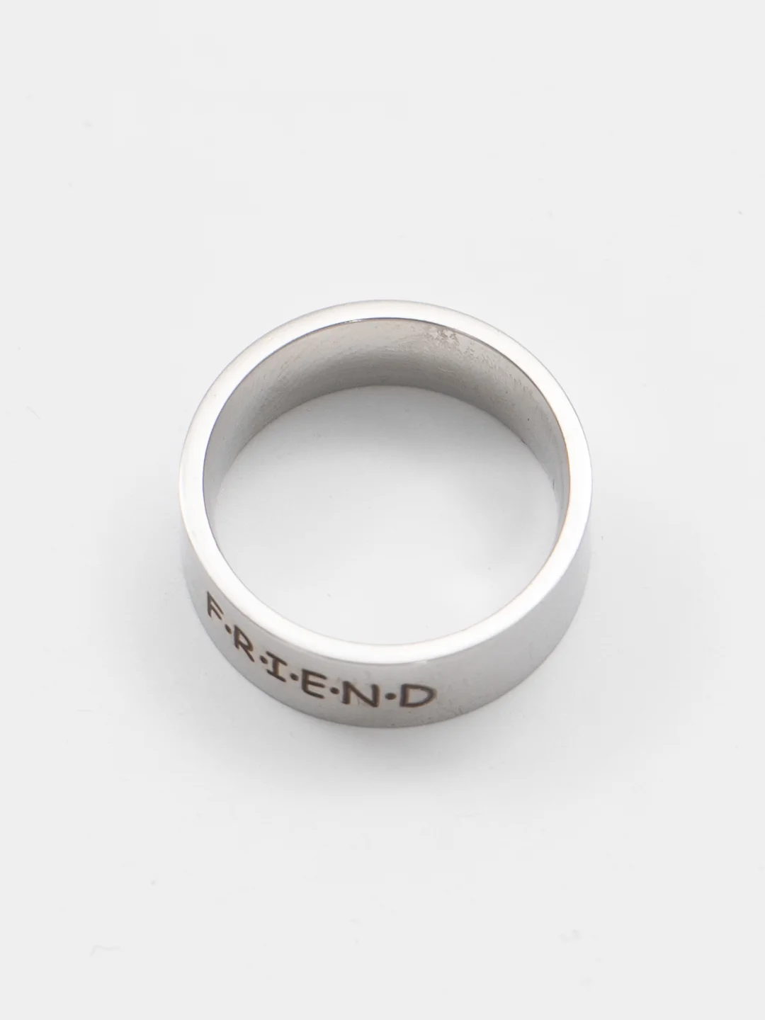 Серебряный кольцо на Новый Год "Friend", "Друг"