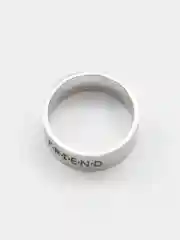 Серебряный кольцо на Новый Год "Friend", "Друг"