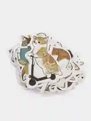Красный набор наклеек с кошками, стикеры котики и лапки, детские, для девочек, 50 штук