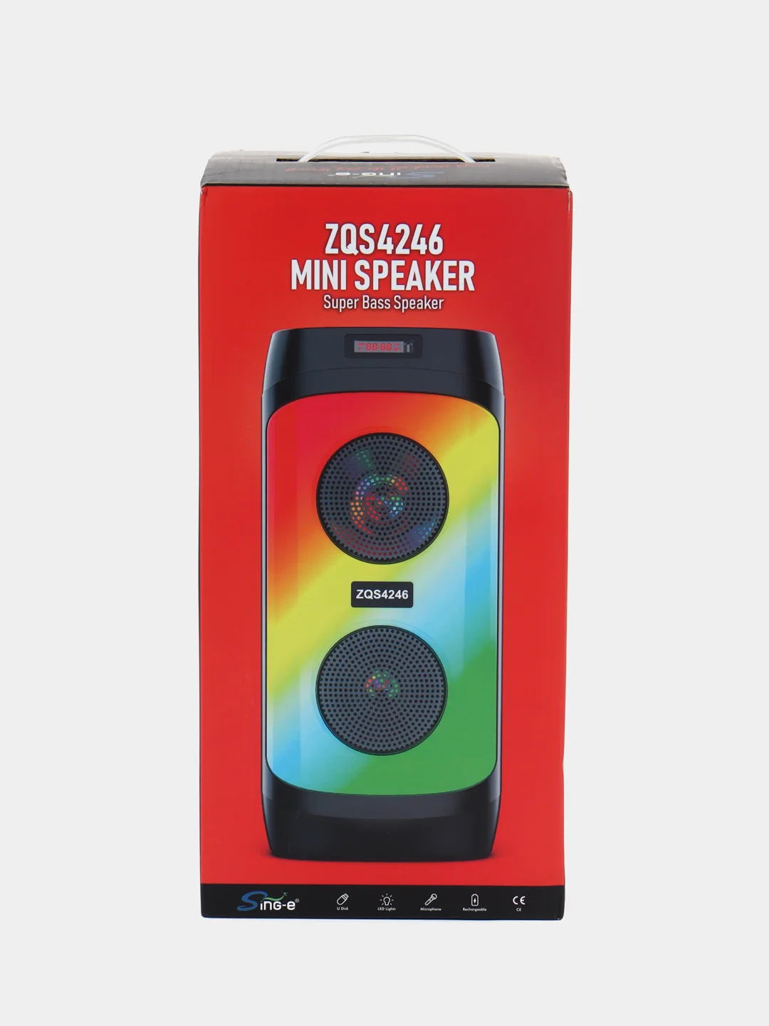 Колонка портативная Bluetooth ZQS 4246 с микрофоном